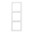 Jung - Cadre de fintion 3 postes / Série CD 500 Blanc IP44