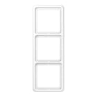 Jung - Cadre de fintion 3 postes / Série CD 500 Blanc IP44