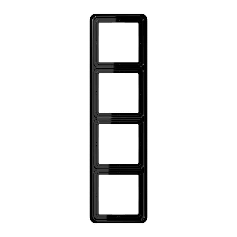 Jung - Cadre de fintion 4 postes / Série CD 500 Noir