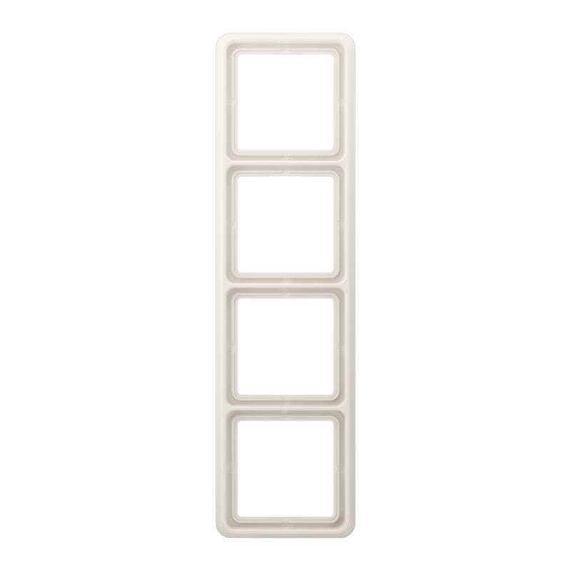 Jung - Cadre de fintion 4 postes / Série CD 500 Ivoire