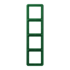 Jung - Cadre de fintion 4 postes / Série CD 500 Vert IP44