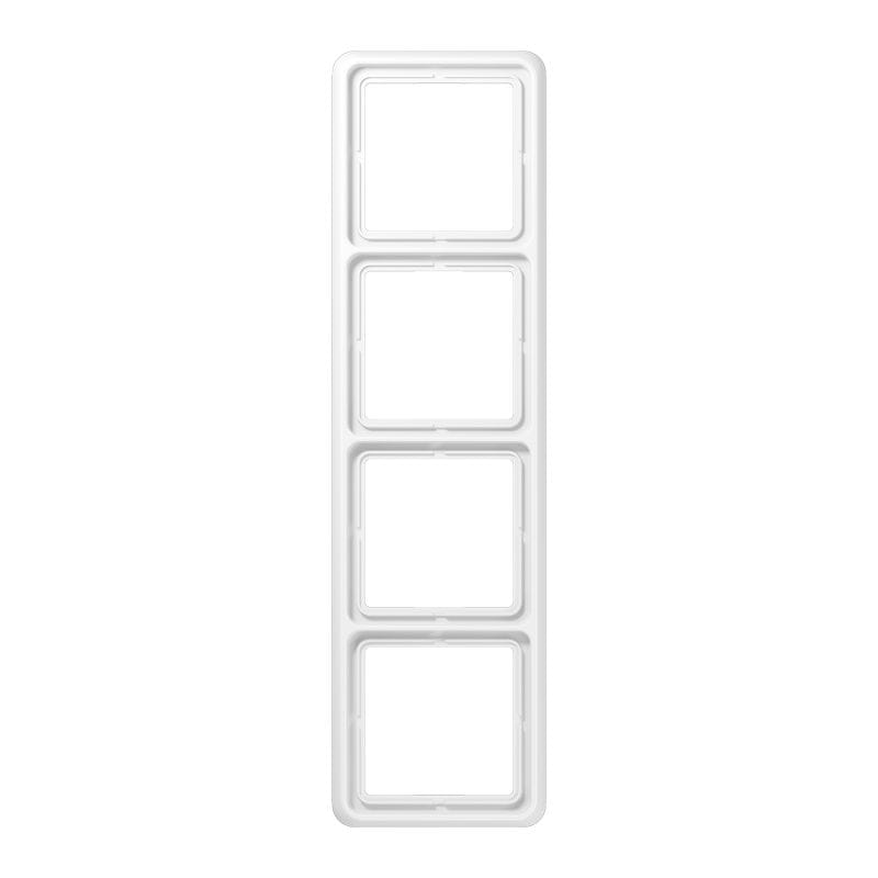 Jung - Cadre de fintion 4 postes / Série CD 500 Blanc IP44
