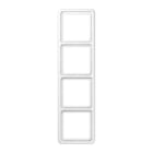 Jung - Cadre de fintion 4 postes / Série CD 500 Blanc IP44