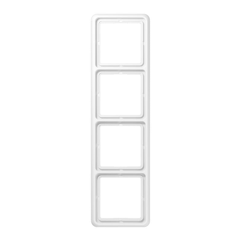 Jung - Cadre de fintion 4 postes / Série CD 500 Blanc IP44