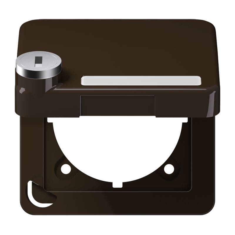 Jung - Enjoliveur couvercle avec serrure / CD 500 Brun