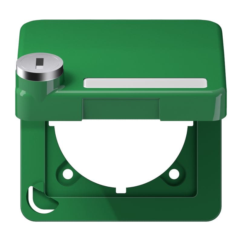 Jung - Enjoliveur couvercle avec serrure / CD 500 Vert