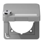 Jung - Enjoliveur couvercle avec serrure / CD 500 Gris