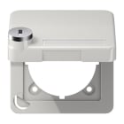 Jung - Enjoliveur couvercle avec serrure / CD 500 Gris clair