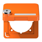 Jung - Enjoliveur couvercle avec serrure / CD 500 Orange