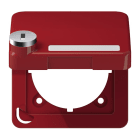 Jung - Enjoliveur couvercle avec serrure / CD 500 Rouge