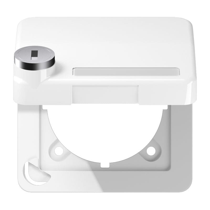 Jung - Enjoliveur couvercle avec serrure / CD 500 Blanc