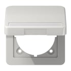 Jung - Enjoliveur couvercle  porte étiquette / CD 500 Gris clair