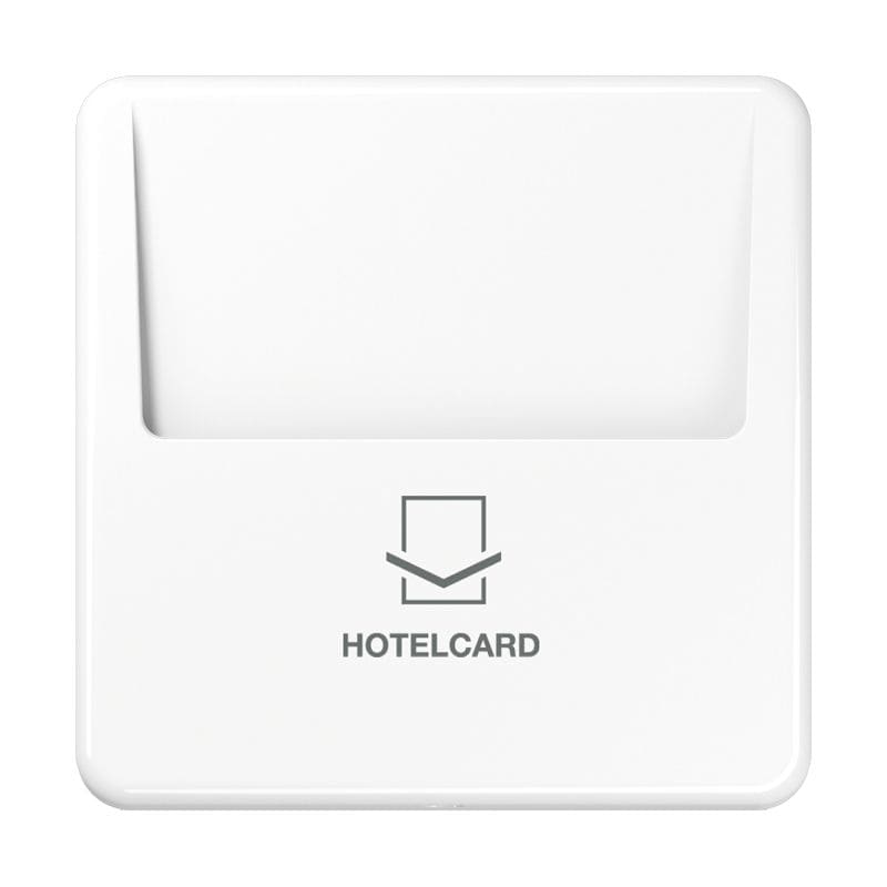 Jung - Enjoliveur interrupteur Hotelcard / CD 500 Blanc