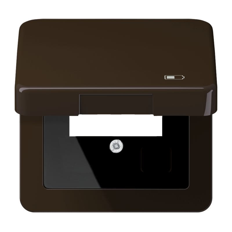 Jung - Enjoliveur couvercle symbole USB / Série CD 500 Brun