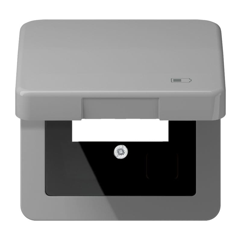 Jung - Enjoliveur couvercle symbole USB / Série CD 500 Gris