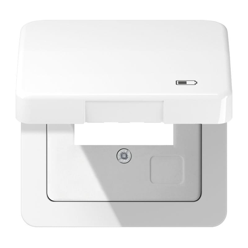 Jung - Enjoliveur couvercle symbole USB / Série CD 500 Blanc