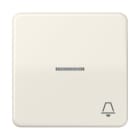 Jung - Enjoliveur avec symb "sonnerie" à voyant / CD 500 Ivoire