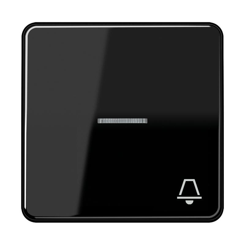 Jung - Enjoliveur avec symb "sonnerie" à voyant / CD 500 Noir