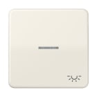 Jung - Enjoliveur avec symb "lumière" à voyant / CD 500 Ivoire