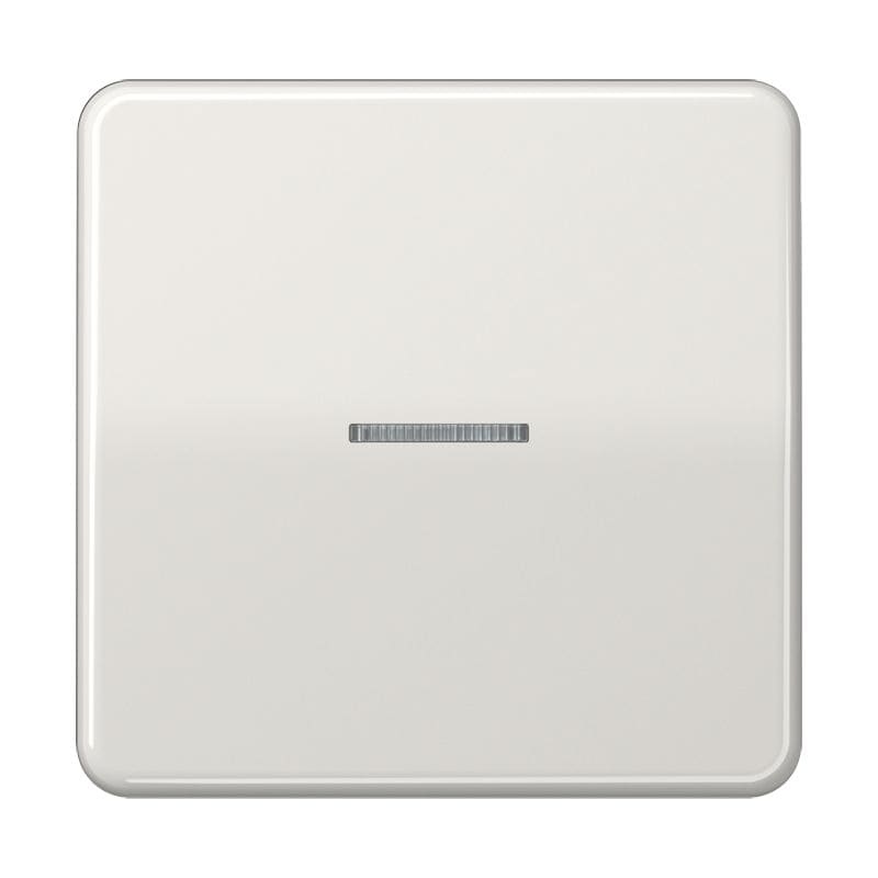 Jung - Enjoliveur simple touche à voyant / CD 500 Gris clair