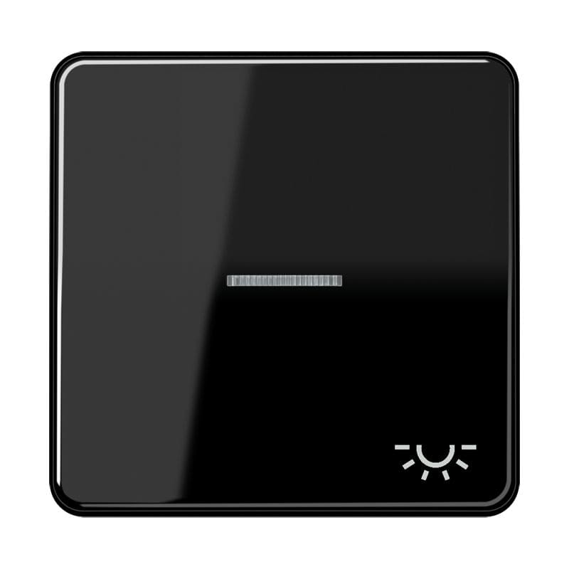 Jung - Enjoliveur avec symb "lumière" à voyant / CD 500 Noir