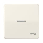 Jung - Enjoliveur avec symb "gâche" à voyant / CD 500 Ivoire