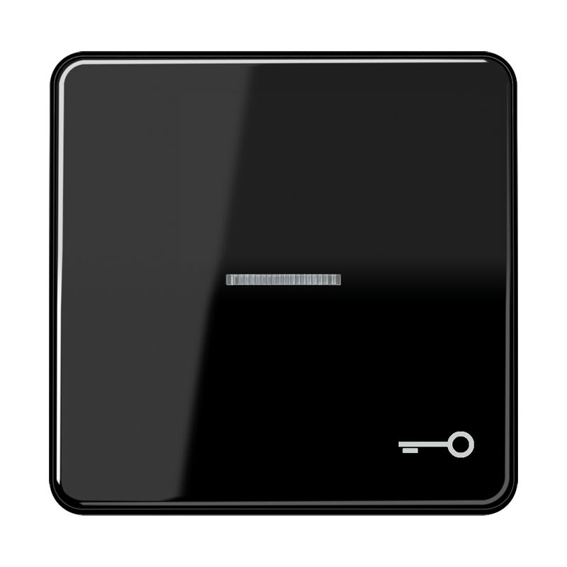 Jung - Enjoliveur avec symb "gâche" à voyant / CD 500 Noir