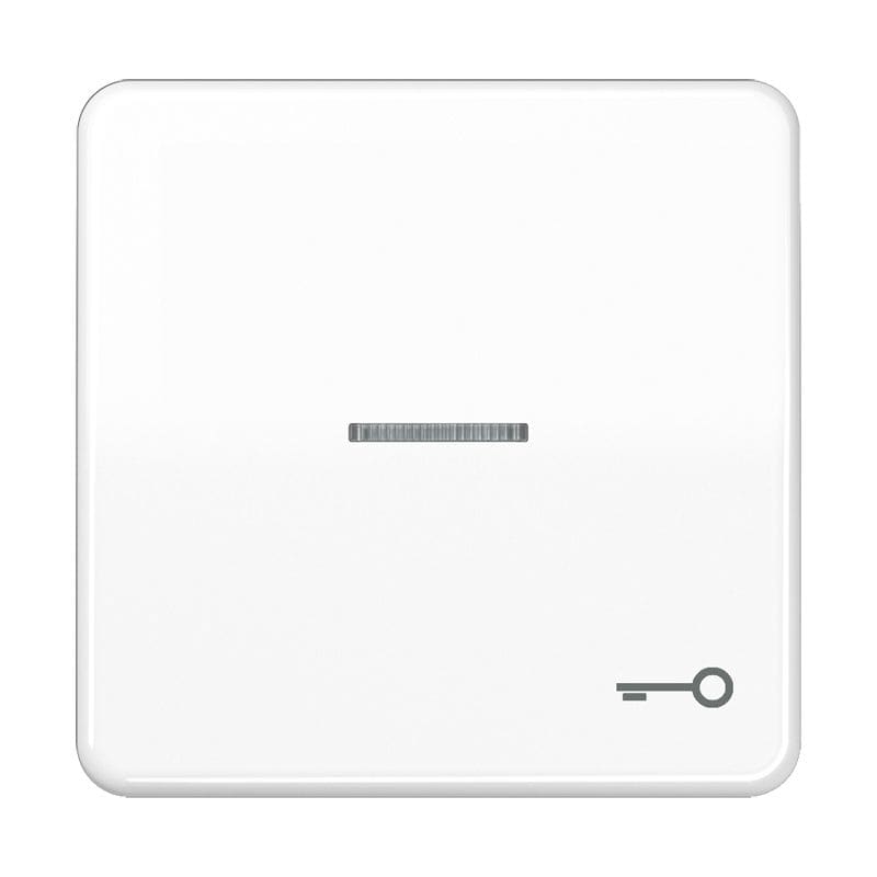 Jung - Enjoliveur avec symb "gâche" à voyant / CD 500 Blanc