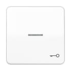 Jung - Enjoliveur avec symb "gâche" à voyant / CD 500 Blanc