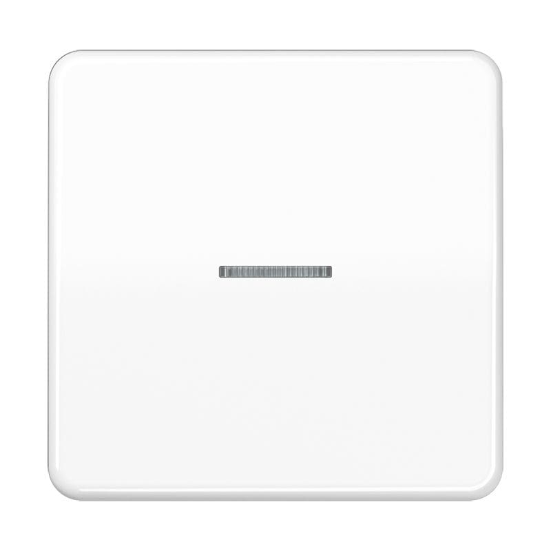 Jung - Enjoliveur simple touche à voyant / CD 500 Blanc