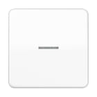 Jung - Enjoliveur simple touche à voyant / CD 500 Blanc