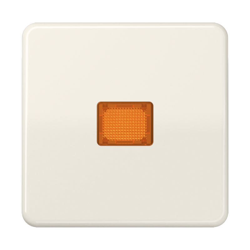 Jung - Enjoliveur simple touche à voyant / CD 500 IP44 Ivoire