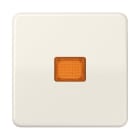 Jung - Enjoliveur simple touche à voyant / CD 500 IP44 Ivoire