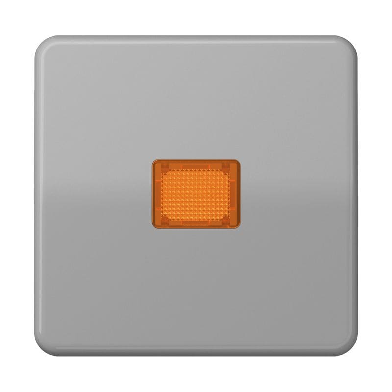 Jung - Enjoliveur simple touche à voyant / CD 500 IP44 Gris