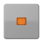 Jung - Enjoliveur simple touche à voyant / CD 500 IP44 Gris