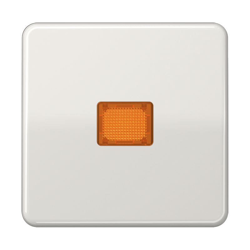 Jung - Enjoliveur simple touche à voyant / CD 500 IP44 Gris clair