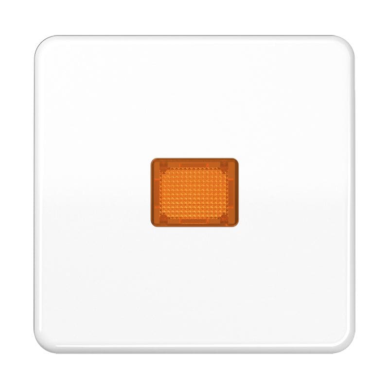 Jung - Enjoliveur simple touche à voyant / CD 500 IP44 Blanc