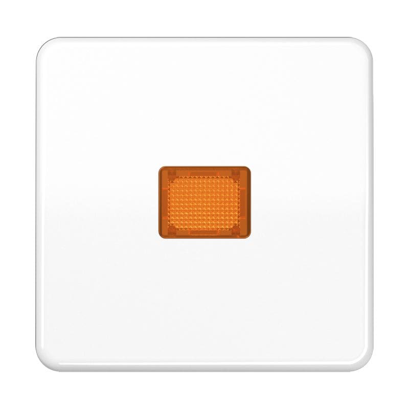 Jung - Enjoliveur simple touche à voyant / CD 500 Blanc