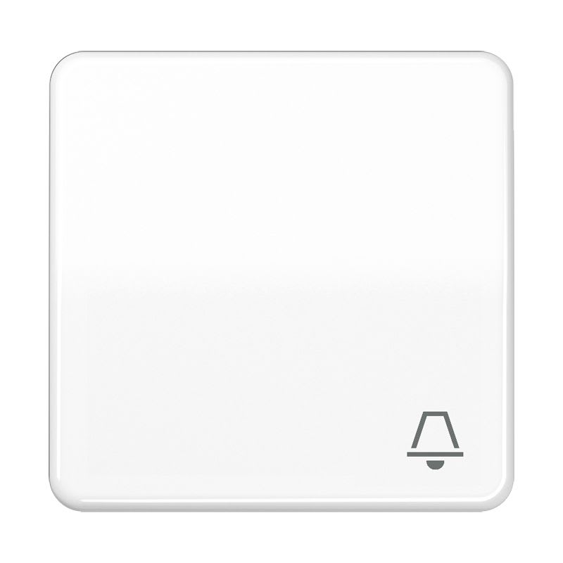 Jung - Enjoliveur avec symbole "sonnerie" / CD 500 Blanc