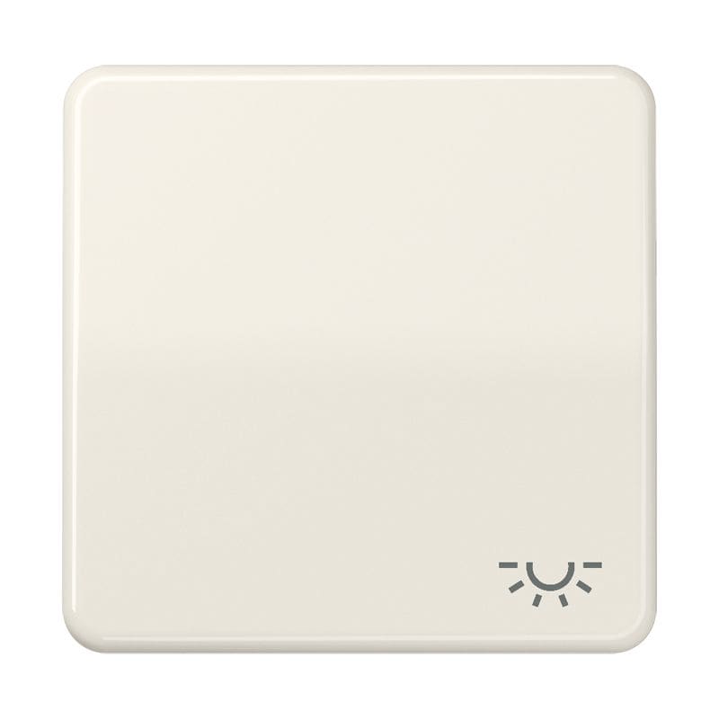 Jung - Enjoliveur avec symbole "lumière" / CD 500 Ivoire