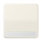 Jung - Enjoliveur simple touche porte étiquette / CD 500 Ivoire