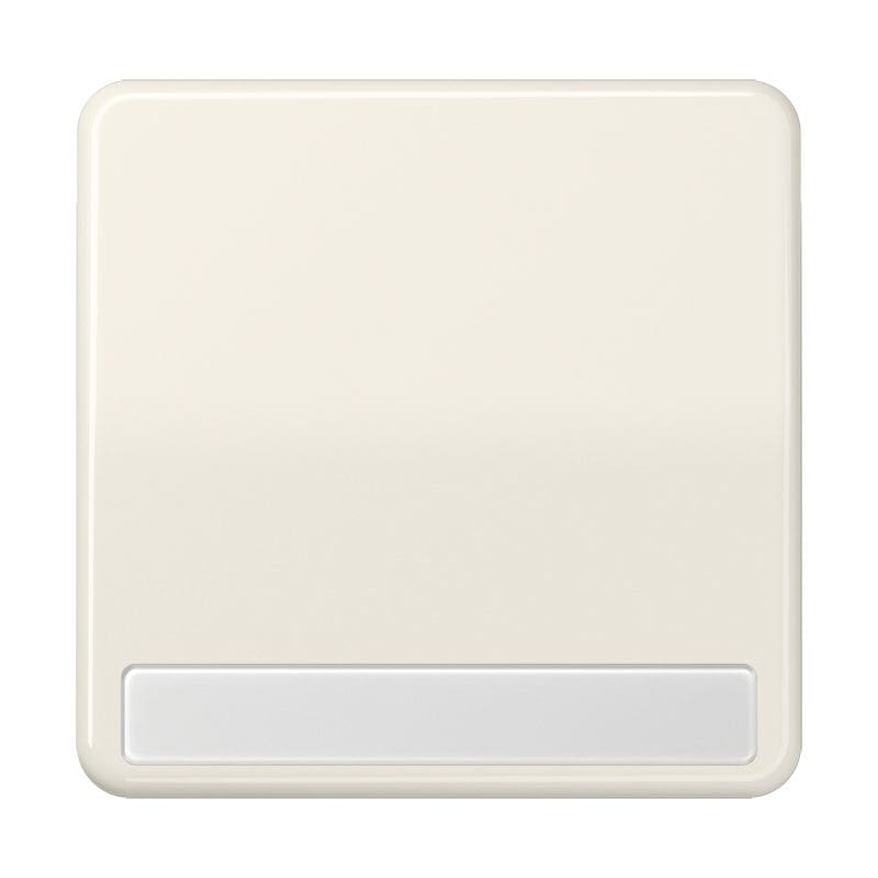 Jung - Enjoliveur simple touche porte étiquette / CD 500 IP44 Ivoire