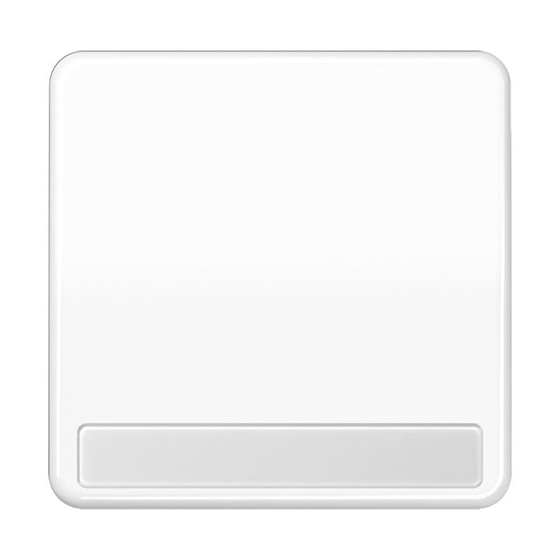 Jung - Enjoliveur simple touche porte étiquette / CD 500 IP44 Blanc