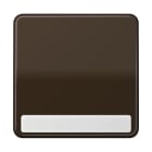 Jung - Enjoliveur simple touche porte étiquette / CD 500 IP44 Brun