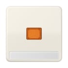 Jung - Enjoliveur simple touche porte étiquette & témoin / CD 500 Ivoire