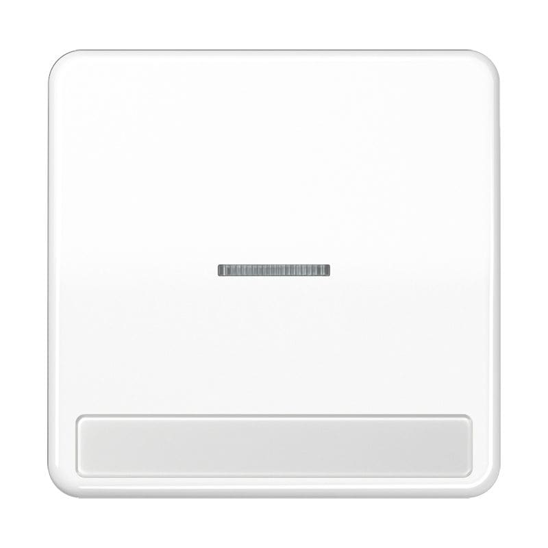 Jung - Enjoliveur simple touche porte étiquette & témoin / CD 500 Blanc