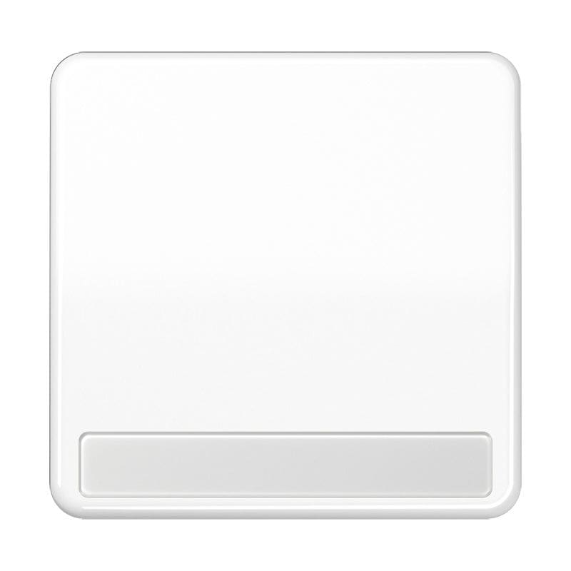 Jung - Enjoliveur simple touche porte étiquette / CD 500 Blanc