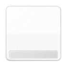 Jung - Enjoliveur simple touche porte étiquette / CD 500 Blanc