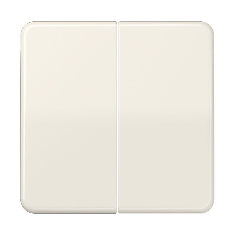 Jung - Enjoliveur double touche / Série CD 500 Ivoire