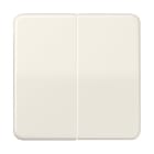 Jung - Enjoliveur double touche / Série CD 500 Ivoire